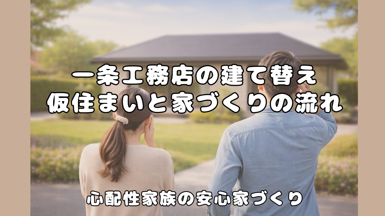 家づくりや建て替えの流れについて体験談をまとめたブログのアイキャッチ画像